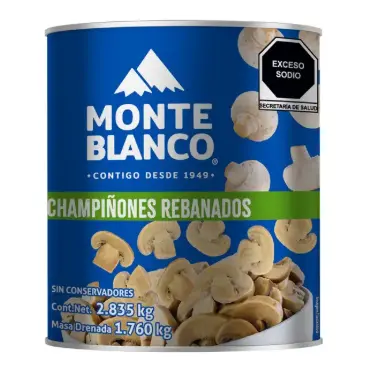 Champiñón en Trozos Monte Blanco 2.835 kg