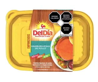 Hamburguesas de pollo Del Día empanizadas y congeladas 500 g congelado