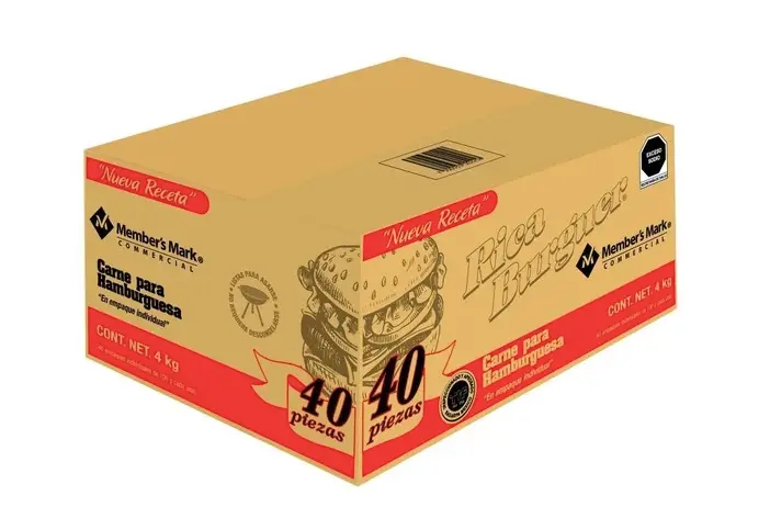 Hamburguesas Member's Mark Rica Burguer Junior 40 piezas de 100 gr c/u