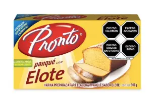 Harina para preparar panqué Pronto de sabor ELOTE