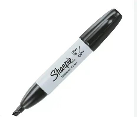 Marcador permanente Sharpie chisel negro 1 pza