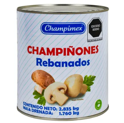 Cahmpiñon Champimex Rebanado 2.835