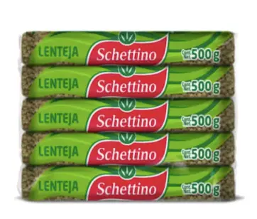 Lentejas Schettino 500 g paq. con 5