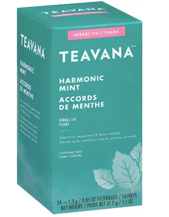Teavana Menta Harmonic Mint 6 cajas de 24 Ct.