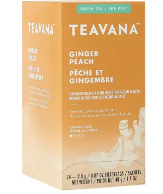 Teavana Durazno Ginger Peach 6 cajas de 24 Ct.