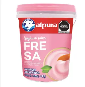 Yoghurt Fresa 4 Lts. Alpura