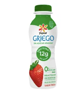Yoghurt Griego Bebible Sin Azúcar Fresa 220 ml.