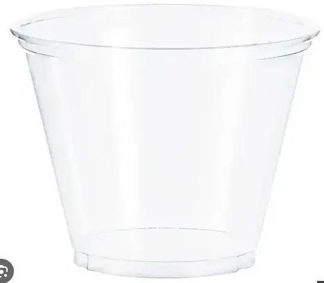 Vaso transparente 9 onz con 50 pzas