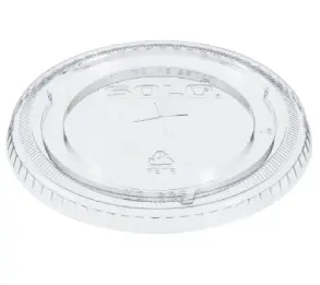 Tapa vaso  transparente 9 oz con 50 pzas