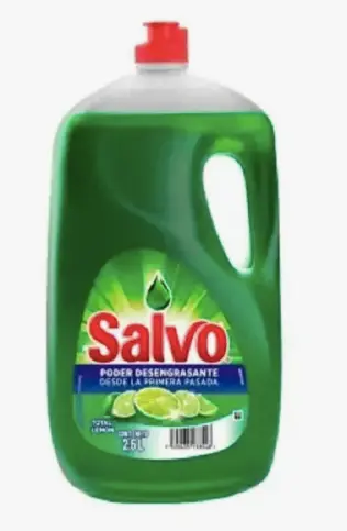 Lavatrastes Líquido Salvo Total Limón 2.6 l