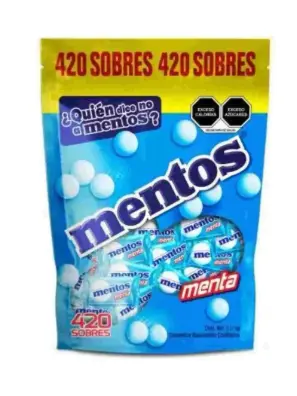 Caramelos Masticables Confitados Mentos con 420 pzas