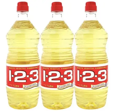 Aceite Vegetal 1-2-3- 1 pieza de 1 litro