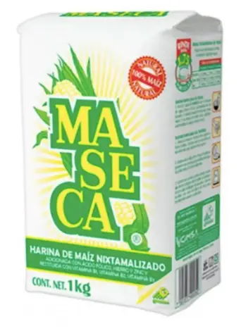 Harina de maíz Maseca nixtamalizado 1 kg