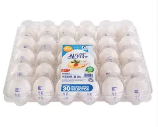 Huevo Blanco Tapa C/30 Piezas.