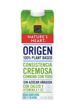 Leche avena Natural heart 946 ml
