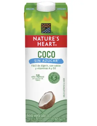 Leche coco Natural heart 946 ml