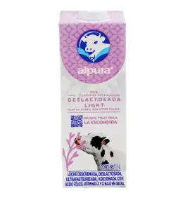 Leche Deslactosada Light Alpura 1 Lt.