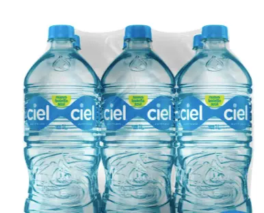 Agua Ciel 6 botellas de 1 l c/u