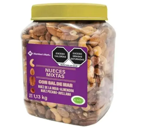 Nueces Mixtas Member's Mark con Sal de Mar 1.13 kg