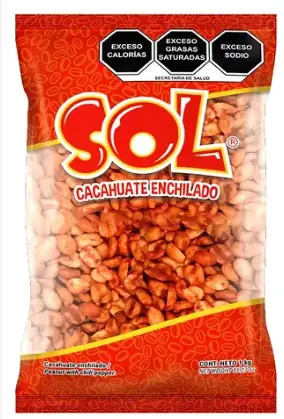 Cacahuates enchilados Sol 1 Kg.