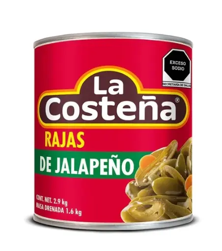Chiles Jalapeños en Vinagre La Costeña 2.9 Kg.