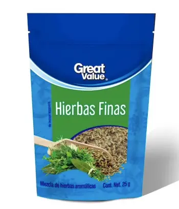 Mezcla de Hierbas Finas Great Value 25 gr.