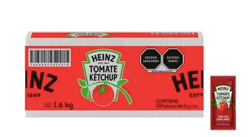 Salsa Catsup Heinz 200 Piezas 8 gr. c/u