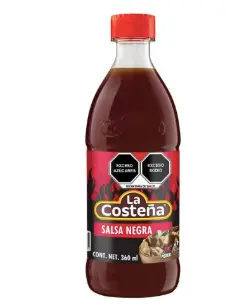 Salsa Negra La Costeña 12 bot./360 ml.
