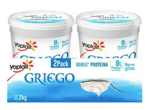 Yoghurt Griego Yoplait Natural 2 piezas 1 Kg.