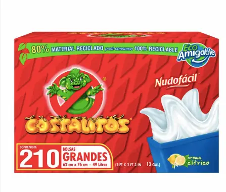 Bolsa de Plástico Costalitos para Basura 210 Piezas