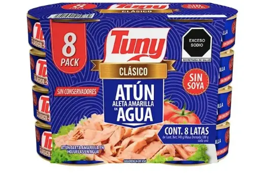 Atún en Aceite Tuny Clásico 8 pzas de 140 g c/u