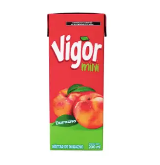 Bebida Vigor Durazno 24 Mini/200 Ml.